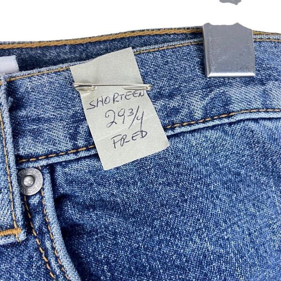 CALVIN KLEIN CK Men's Vintage Blue 12 OZ Denim Straight Leg Jeans US 32 X 29.75 - Picture 6 of 11